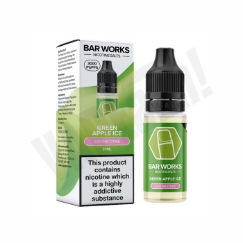 Bar Works Nic Salts - Green Apple Ice